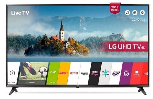 LG UJ630V Ultra HD 4K TV