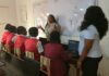 Chioma Okpara Teaching some Students