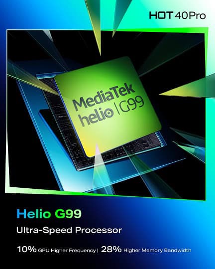 Infinix Hot 40 Pro features Mediatek Helio G99