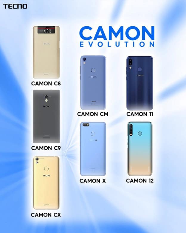 Tecno Camon Series Evolution